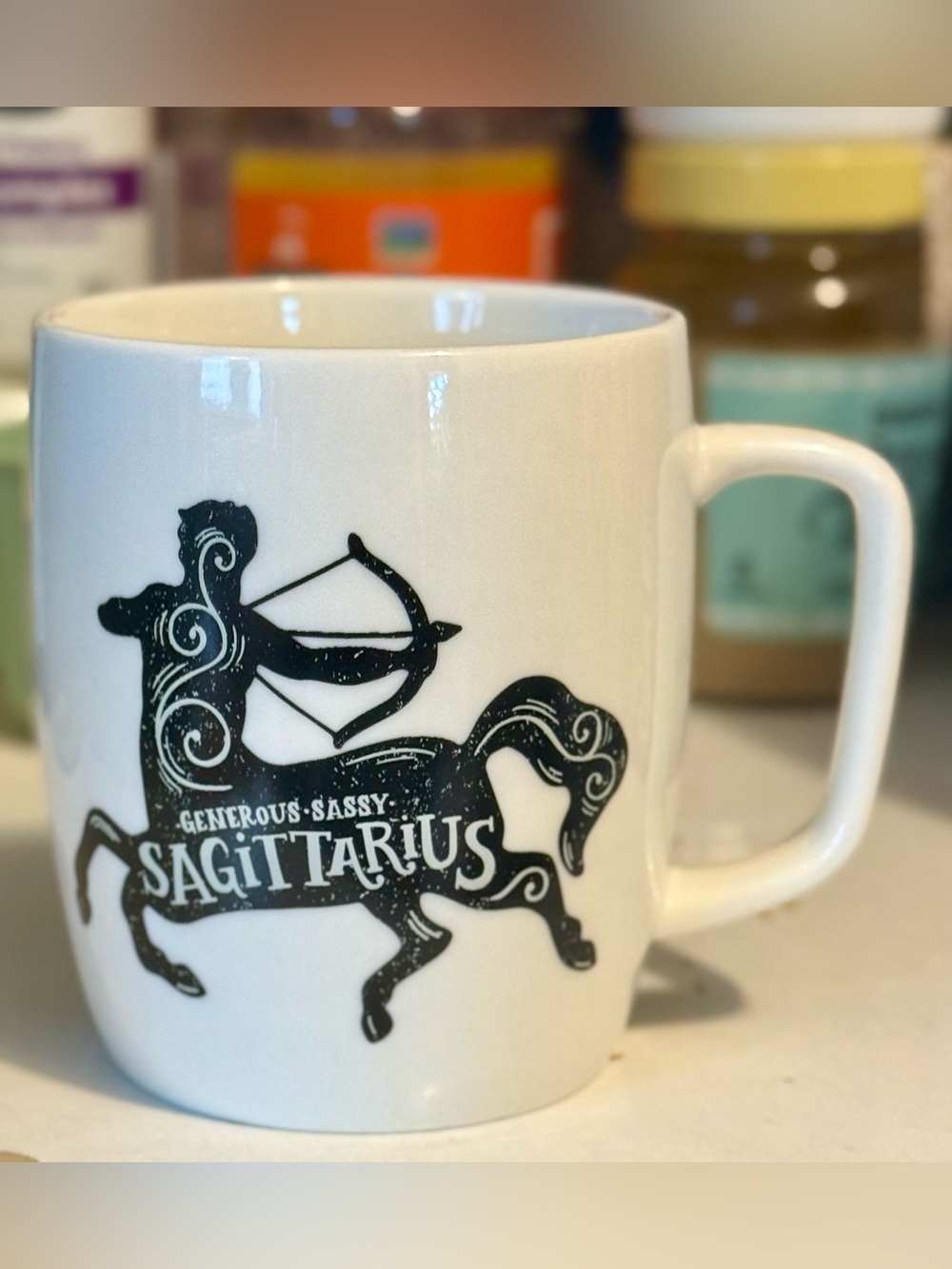 Astrology Zodiac Sign Sagittarius Porcelain Collectible Mug - Threshold